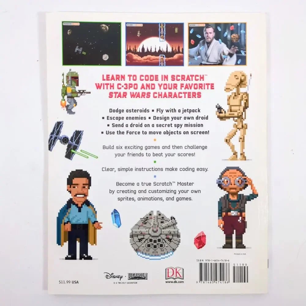 Star Wars Coding Projects Book DK Using Scratch Visual Guide Learn to Code - Picture 2 of 5